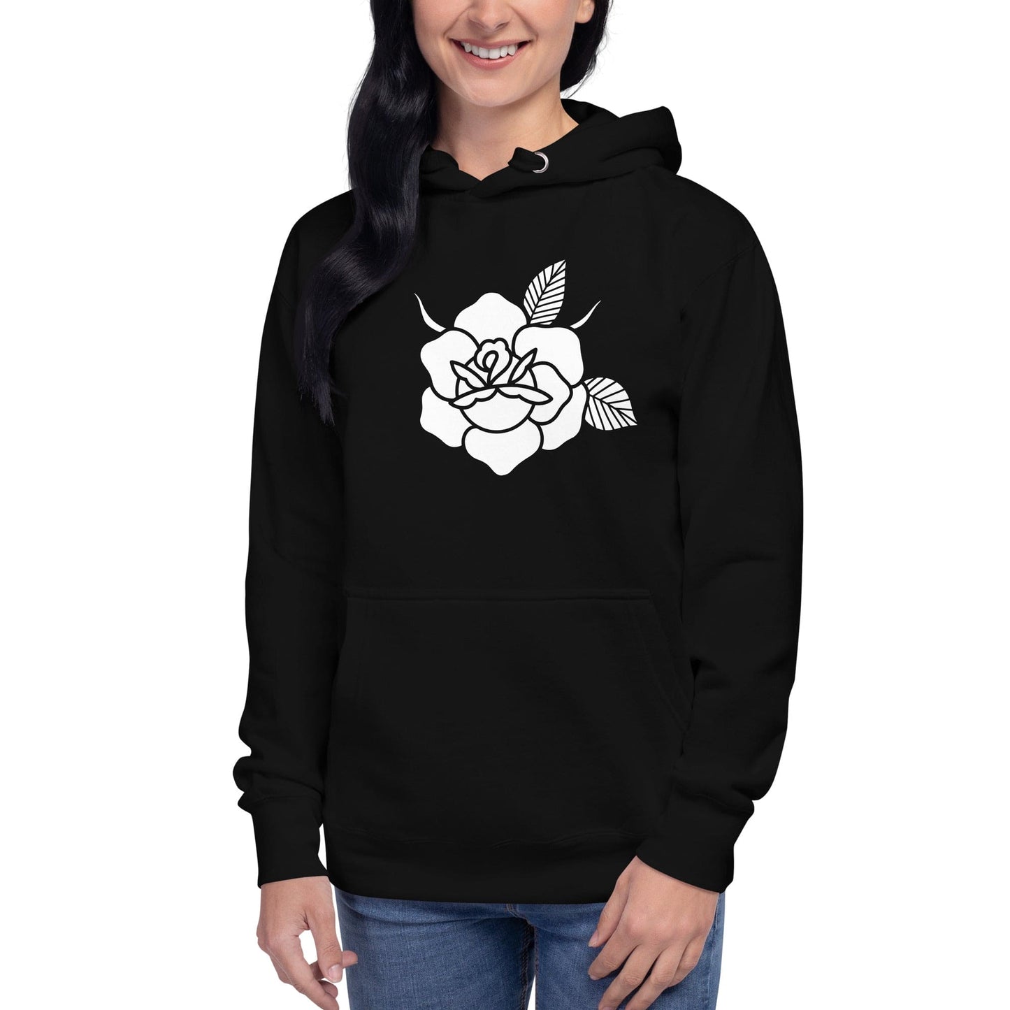 Women's Hoodie "BLACK ROSE"