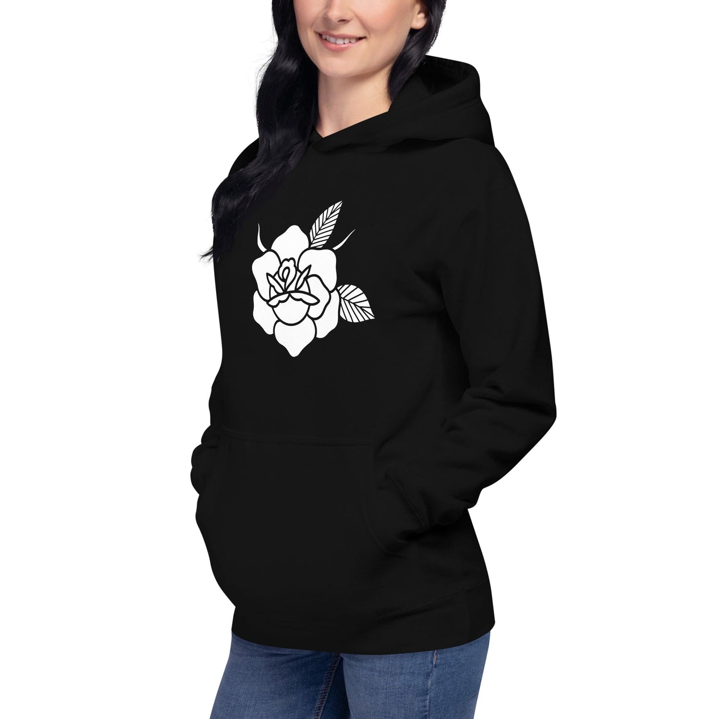 Women's Hoodie "BLACK ROSE"