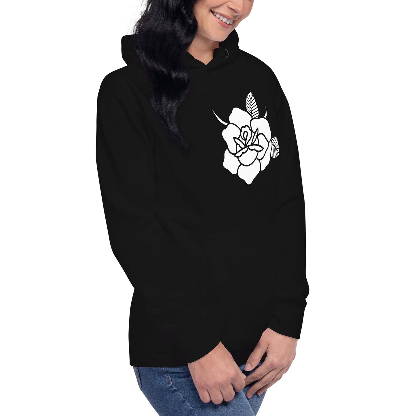 Women's Hoodie "BLACK ROSE"