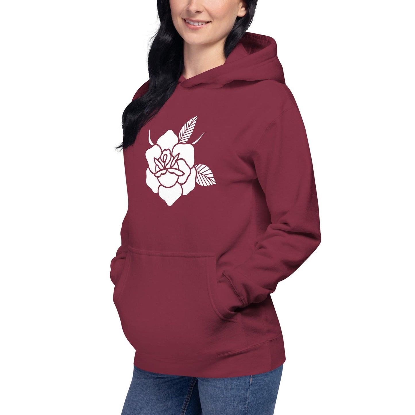 Women's Hoodie "BLACK ROSE"