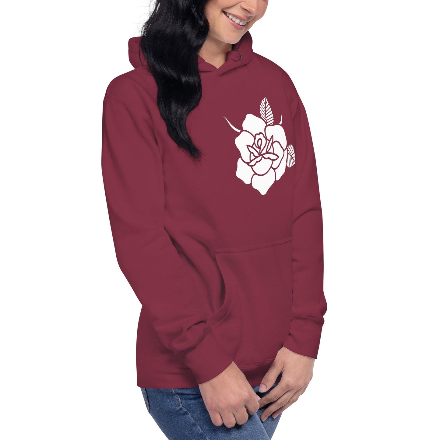 Women's Hoodie "BLACK ROSE"