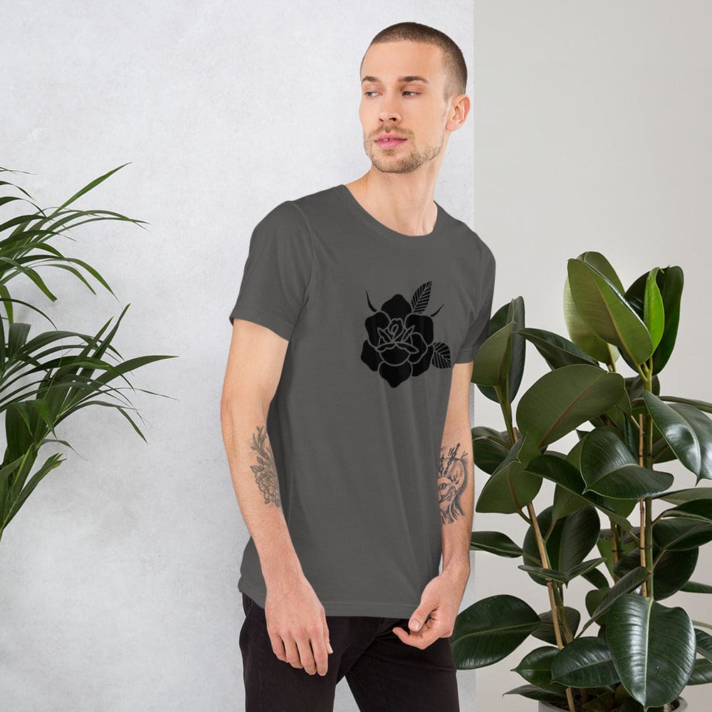 Unisex t-shirt "BLACK ROSE"