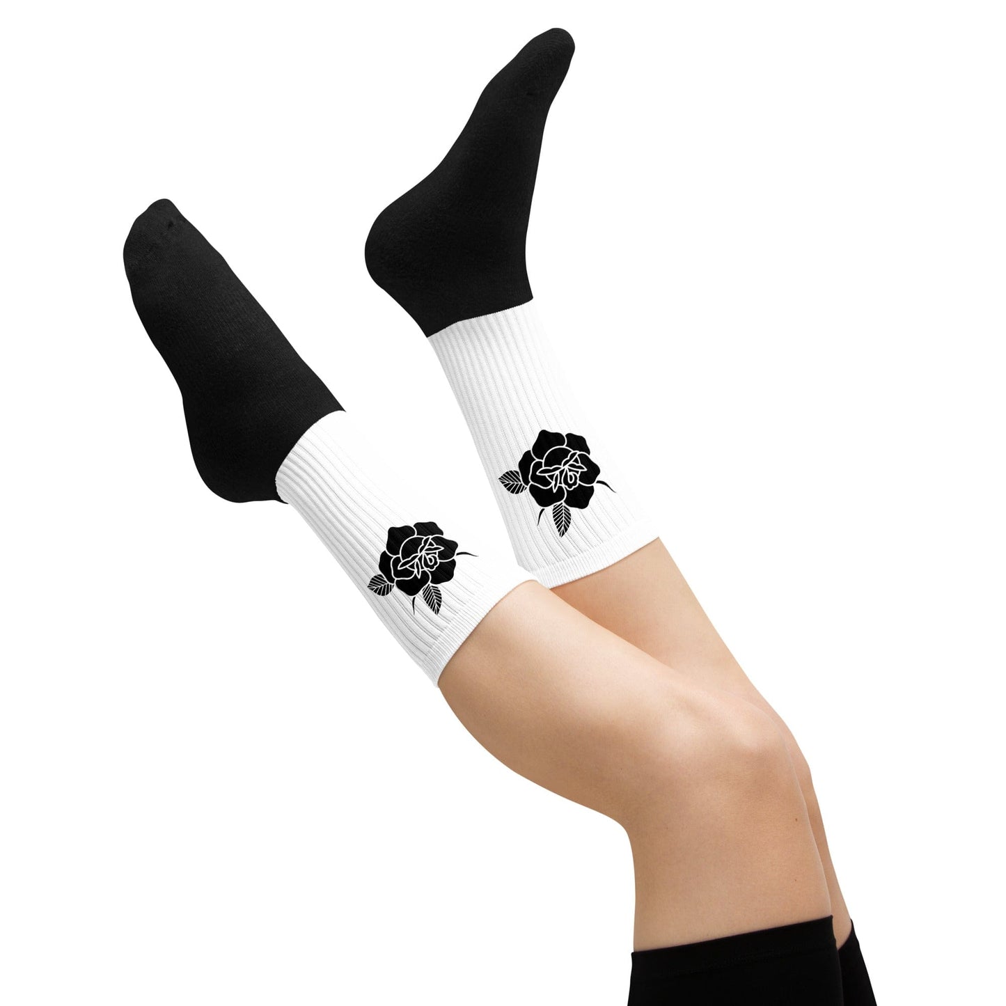 Clacetines Unisex "BLACK ROSE"