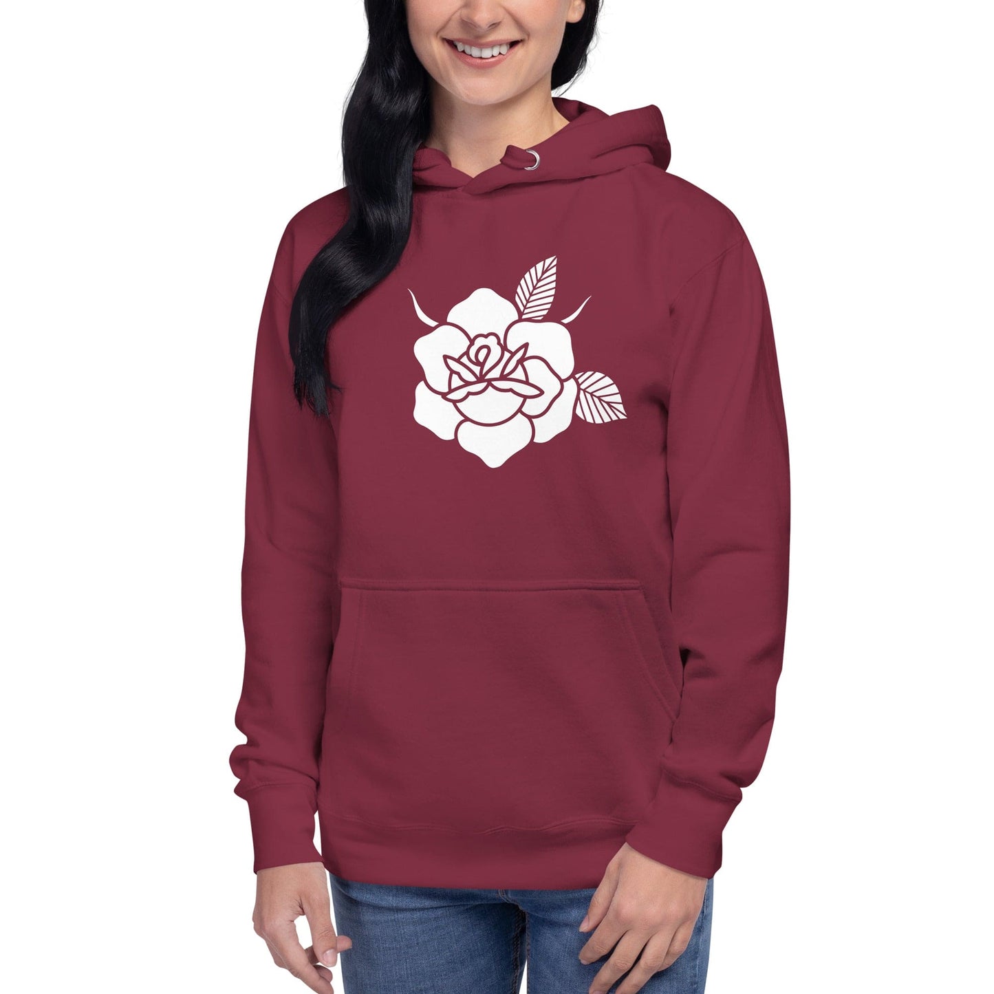 Women's Hoodie "BLACK ROSE"