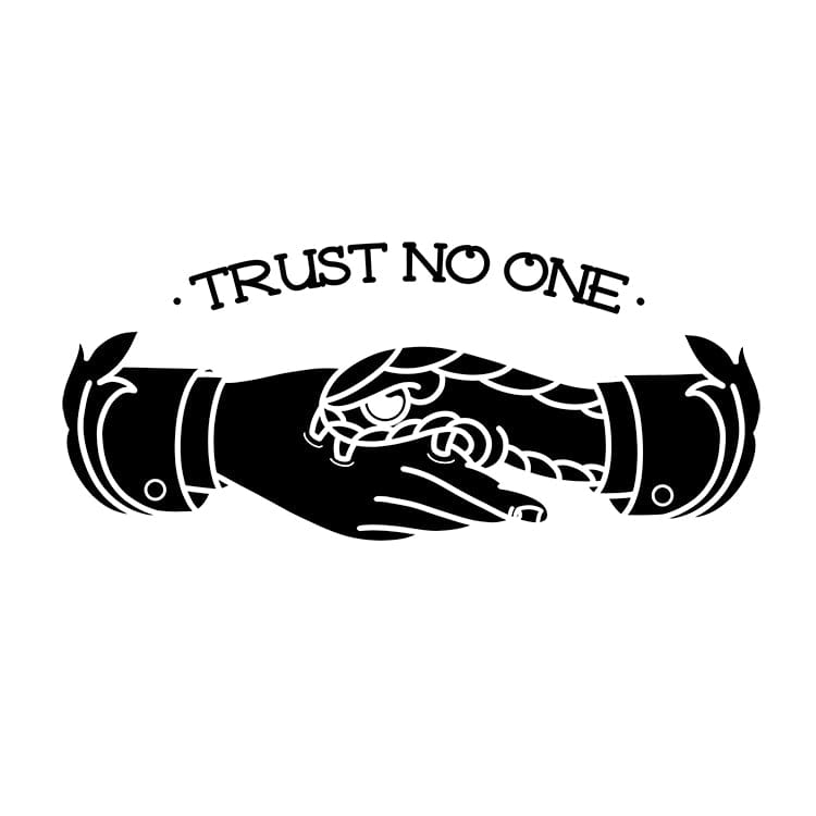 Women’s t-shirt "TRUST NO ONE"